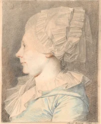 Portrait of Anne Cathrine Maaløe, née Basse. Profile to the Left