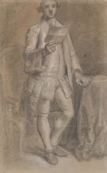 Study for a Portrait of a Standing Man with a Paper in Hand