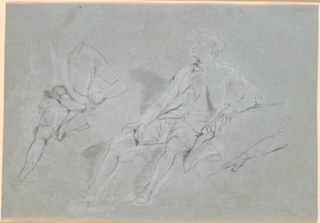 Draft for a Full-Figure Portrait of a Gentleman, Sitting Outdoors