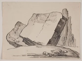 Ruins and Cypresses