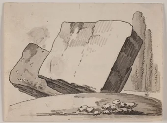 Ruins and Cypresses