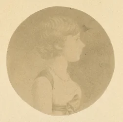 Mezzotint Portrait of a Girl in Profile, from The St. Memin Collection of Portraits
