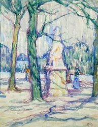 In the Luxembourg Gardens, c.1911