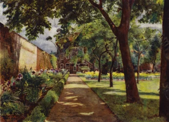 Hogarth House, View of House and Garden