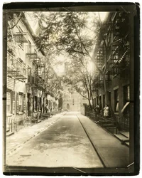 Patchin Place, leading off from 10th Street, New York, USA