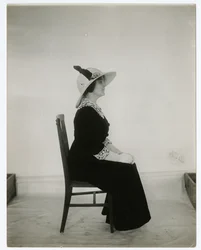 Right way to sit in a chair, c.1905-18