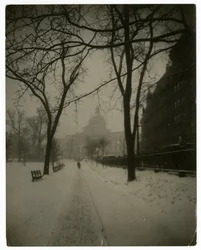 State House in Storm, Boston, USA, c.1902-10