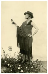 Woman Holding a Flower