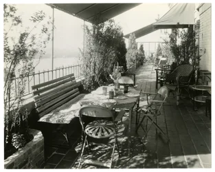 Patio Overlooking River, c.1936-37