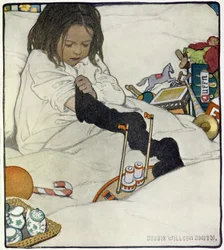 Opening the Christmas Stocking