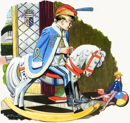 Boy on Rocking Horse