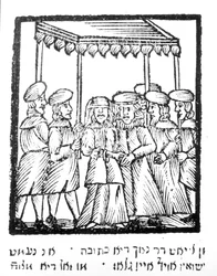 An Illustration of a Jewish Wedding