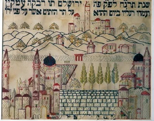 Sampler Indicating the Direction of Prayer to Jerusalem