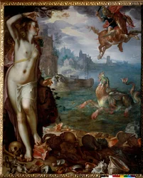 Perseus Rescuing Andromeda Chained on a Rock