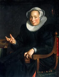 Portrait of Christina Wtewael van Halen