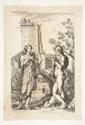 Diane de Gabies and a Faun, from Sculpturae Veteris Admirata