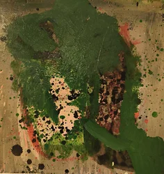 Bold Green Paint Splatter