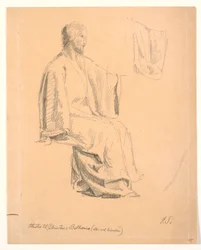 Study of Seated Christ
