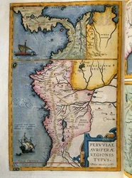 Gold Yielding Regions of Peru, Volume VII, Atlas Maior, by Joan Blaeu