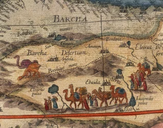 Map of Africa in 1686 by Joan Blaeu (detail)