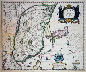 Map of China, By Joan Blaeu