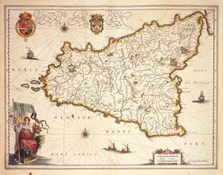 Map of Sicily region