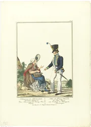 Soldier with a Herring Seller