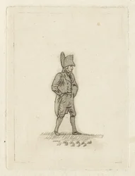 Man with Hat on Head