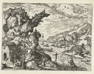 Landscape with Saint Christopher (Landscapes, Seascapes, and Imaginative Cityscapes series)