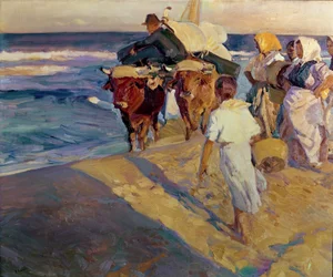 Towing in the Boat, Valencia Beach
