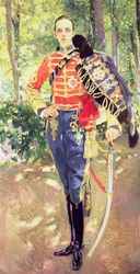 Portrait of King Alfonso XIII (1886-1941) Wearing the Uniform of the Hussars