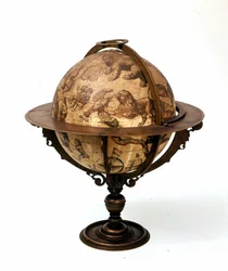 Celestial globe by Jodocus Hondius