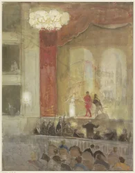 Princess Theatre in The Hague during the Performance of Othello