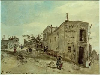 View of Montmartre, Café Le Roi du Desert