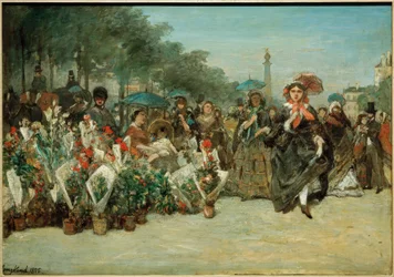 Flower Market on Boulevard Richard-Lenoir