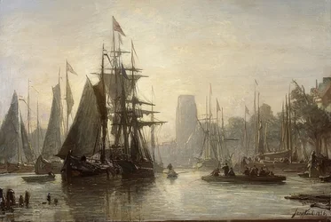 The Port of Rotterdam. 1856