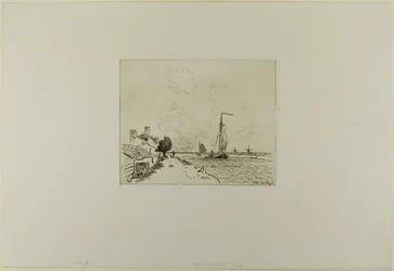The Two Sailboats, from Cahier de six eaux-fortes, vues de Hollande