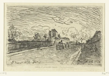 Exit of Cochin Hospital (Faubourg Saint-Jacques, Paris)