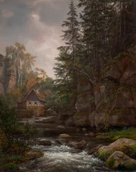 The Lochmühle in the Liebethal Valley
