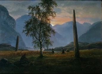 Landscape with Memorial Stones