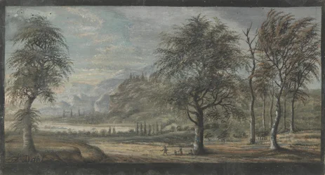 Landscape with Deciduous Trees in the Foreground