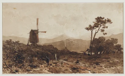 Hilly Landscape with a Mill on the Left