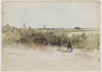 Landscape with Windmills