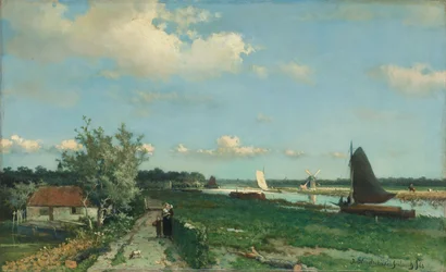 The Trekvliet Shipping Canal near Rijswijk, known as the 