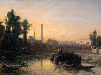 River View in France, Possibly near Pontoise