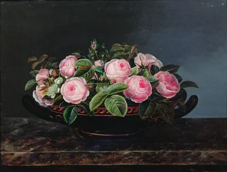 Still Life of Pink Roses