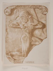 The Shield Bearer. Greek Relief