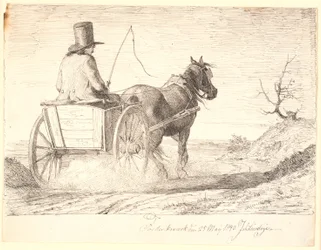 Farmer Driving a Cart