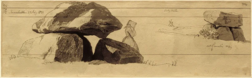 Megalithic Tomb on a Hill near Reerslev