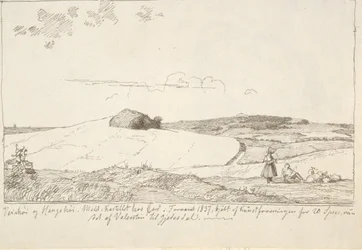 Zealand Landscape. In the Background Vejrhøj, Pasted on Page 6